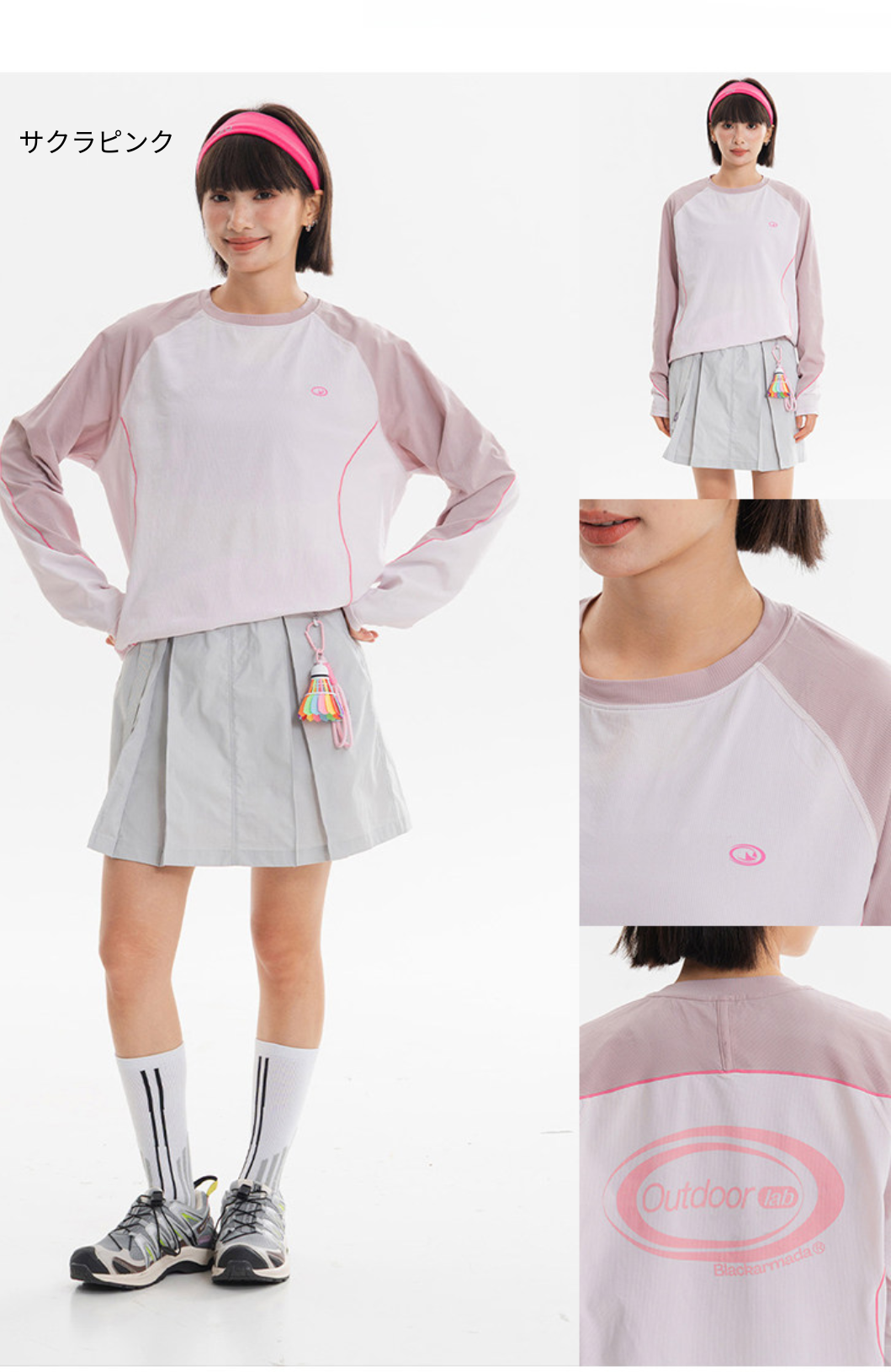 吸湿速乾ライトアウトドア長袖Tシャツ